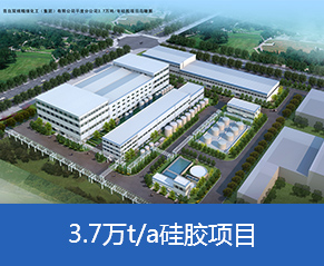 青島雙桃精細化工有限公司平度分公司年產(chǎn)3.7萬噸硅膠—鳥瞰圖